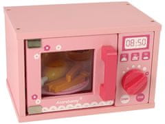 Lean-toys Fa mikrohullámú sütő Élelmiszer mikrohullámú sütő rózsaszín