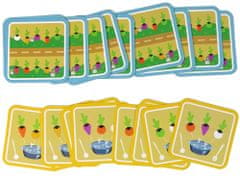 Lean-toys Fából készült memóriajáték Húzd ki a retek kártyákat