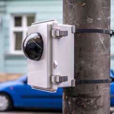 Secutek 5MP hordozható 4G biztonsági PTZ kamera akár 1 év élettartammal - 5x optikai zoom - álcázás az elektrodobozban