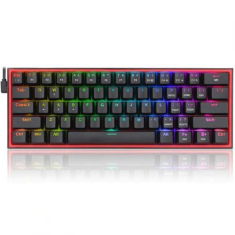 Redragon Fizz Pro black, wired&2.4G&BT Mechanical Keyboard, RGB, brown switch Black HU (K616-RGB_BROWN_HU)