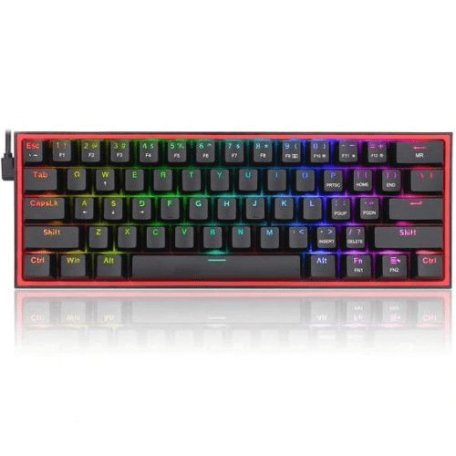 Redragon Fizz Pro black, wired&2.4G&BT Mechanical Keyboard, RGB, brown switch Black HU (K616-RGB_BROWN_HU)