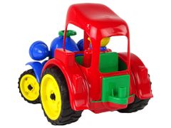 Lean-toys Nagy traktor Traktor Traktor Mezőgazdasági jármű figura Gumikerekek
