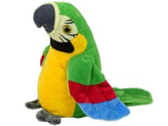 Lean-toys Interaktív beszélő zöld papagáj szavak ismétlése