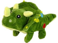 Lean-toys Interaktív zöld dinoszaurusz kabala sétál, mozog, farok hangot ad ki
