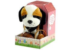 Lean-toys Interaktív bernáthegyi kutya pórázon + kennel