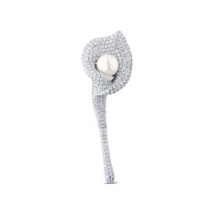 JwL Luxury Pearls Csillogó bross 2 az 1-ben Kála virág JL0816