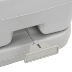shumee szürke-fehér HDPE hordozható kemping WC 10+10 L
