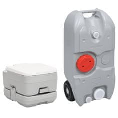 Vidaxl hordozható kemping WC és víztartály szett 3186654