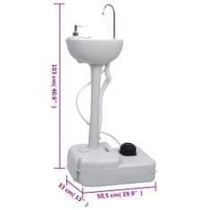 Vidaxl hordozható kemping-WC és -kézmosóállvány 3186664