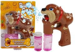 Lean-toys Szappan buborék pisztoly Bulldog kutya