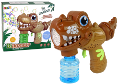 Lean-toys Szappan buborék gép Dinoszaurusz barna folyadék