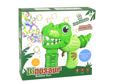 Lean-toys Szappan buborék gép Dinoszaurusz zöld folyadék
