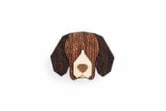 BeWooden fa bross kutya alakú Beagle Brooch univerzális