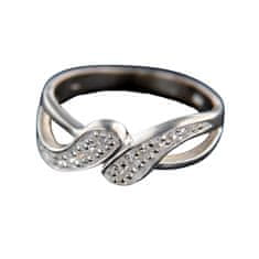 Amiatex Ezüst gyűrű 14838 + Nőin zokni Gatta Calzino Strech, 55