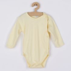 NEW BABY Csecsemő teljes hosszba patentos body Classic sárga 50 Sárga