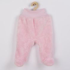 NEW BABY Baba plüss lábfejes nadrág Nice Bear rózsaszín 62 (3-6 h) Rózsaszín