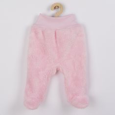 NEW BABY Baba plüss lábfejes nadrág Nice Bear rózsaszín 62 (3-6 h) Rózsaszín