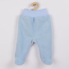 NEW BABY Baba plüss lábfejes nadrág Nice Bear kék 56 (0-3 h) Kék
