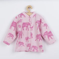 BABY SERVICE Baba kabátka Elefánt rózsaszín 74 (6-9 h) Rózsaszín