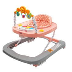 NEW BABY Gyerek bébikomp szilikon kerekekkel Forest Kingdom Pink