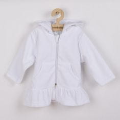 NEW BABY Plüss kapucnis pulóver Baby fehér 86 (12-18 h) Fehér
