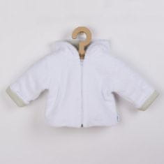 NEW BABY Luxus baba téli kabátka kapucnival Snowy collection 56 (0-3 h) Fehér