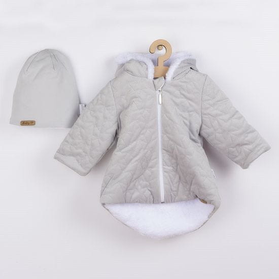 Andre Nicol Téli baba kabát sapkával Nicol Kids Winter szürke