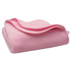 NEW BABY Gyerek fleece takaró 100x75 rózsaszín csíkos