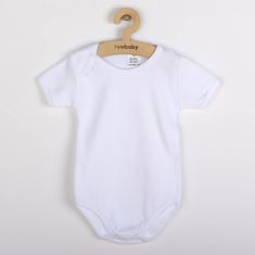NEW BABY Luxus baba rövid ujjú body - fehér 80 (9-12 h) Fehér