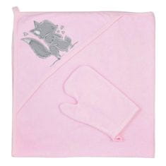 KOALA Kifogó fürdőkesztyűvel Foxy pink