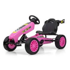 MILLY MALLY Go-kart Rocket pedálos gyerek gokart rózsaszín