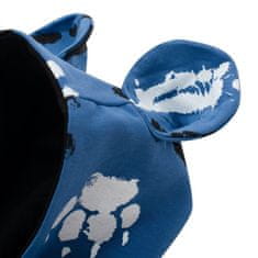 NEW BABY Baba pamut kezeslábas kapucnival fülekkel mancsát kék 62 (3-6 h) Kék
