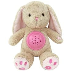Baby Mix Plüss szundibarát nyuszi projektorral rózsaszín