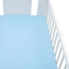 NEW BABY Jersey lepedő kiságyba 120x60 kék