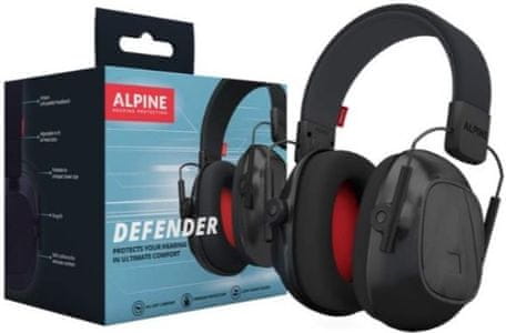 hallásvédő alpine hearing defender kényelmes szerkezet puha fülkagylók