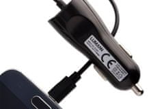 TKG Lumann 1A micro USB autós töltő, fekete