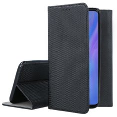 TKG Telefontok Huawei P30 Pro -fekete mágneses átlátszó szilikon keretes könyvtok