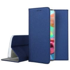 TKG Telefontok Samsung Galaxy A20e - kék mágneses szilikon keretes könyvtok
