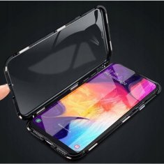 MG Magnetic Full Body Glass mágneses tok Xiaomi Redmi Note 12 4G, fekete