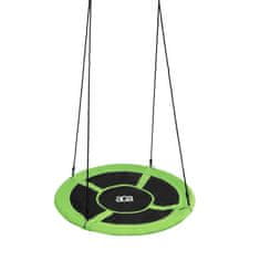 Aga Závěsný houpací kruh 90 cm Světle zelený + sada pro zavěšení