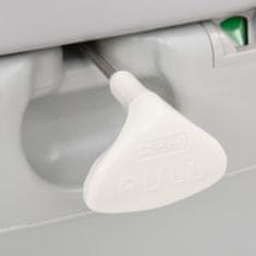Vidaxl szürke-fehér HDPE hordozható kemping WC 22+12 L 154405