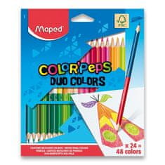 Color'Peps Duo kétoldalas zsírkréták, 48 színűek