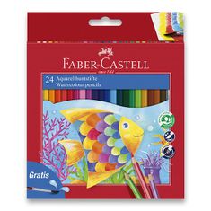 Faber-Castell akvarellkréták 24 szín + ecset