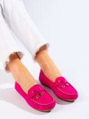 Amiatex Női mokaszin 100426 + Nőin zokni Gatta Calzino Strech, rózsaszín árnyalat, 39