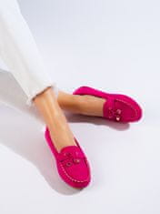 Amiatex Női mokaszin 100426 + Nőin zokni Gatta Calzino Strech, rózsaszín árnyalat, 39