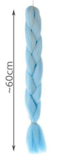 Soulima Hair Fahéj szintetikus fonat Ombre Blue ISO