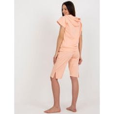 BERRAK Női pamut pizsama rövidnadrággal NICOLETA barack színű BR-PI-9186_398781 XL