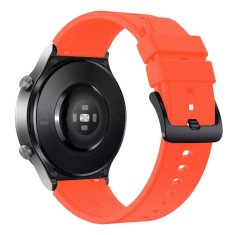 TKG Xiaomi Watch S1 / Watch S1 Active okosóra szíj - narancssárga szilikon (22 mm) sima kialakítás