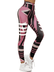 Ozonee Női sport leggings Aledud világos rózsaszín S