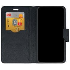 TKG Telefontok Xiaomi Redmi Note 11 - FANCY fekete szilikon keretes könyvtok